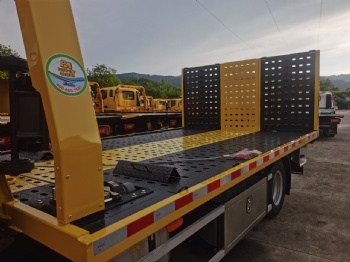 Aoling Suyun Euro IV 3600mm-Wheelbase Blue License Plate Flatbed Tow Truck